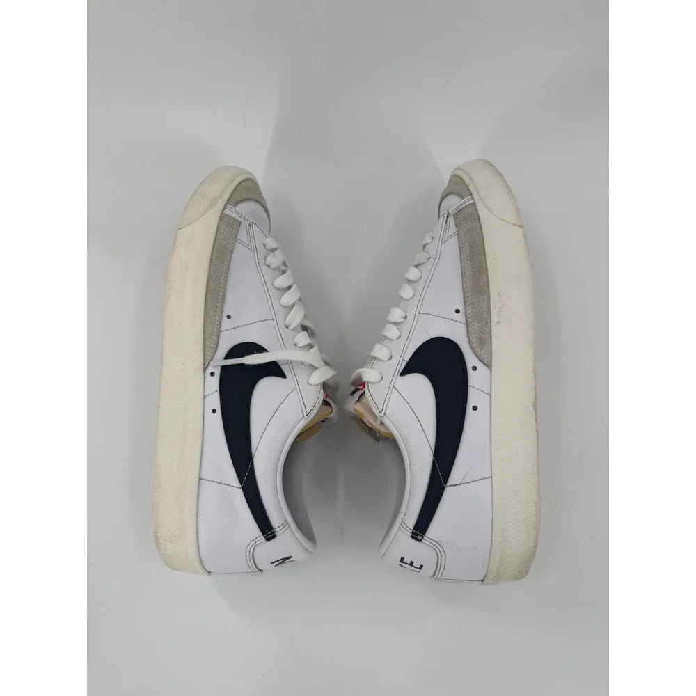 Nike Blazer Low 77 Vintage White Black Mens Sneakers DA6364-101 Size 9.5‎
